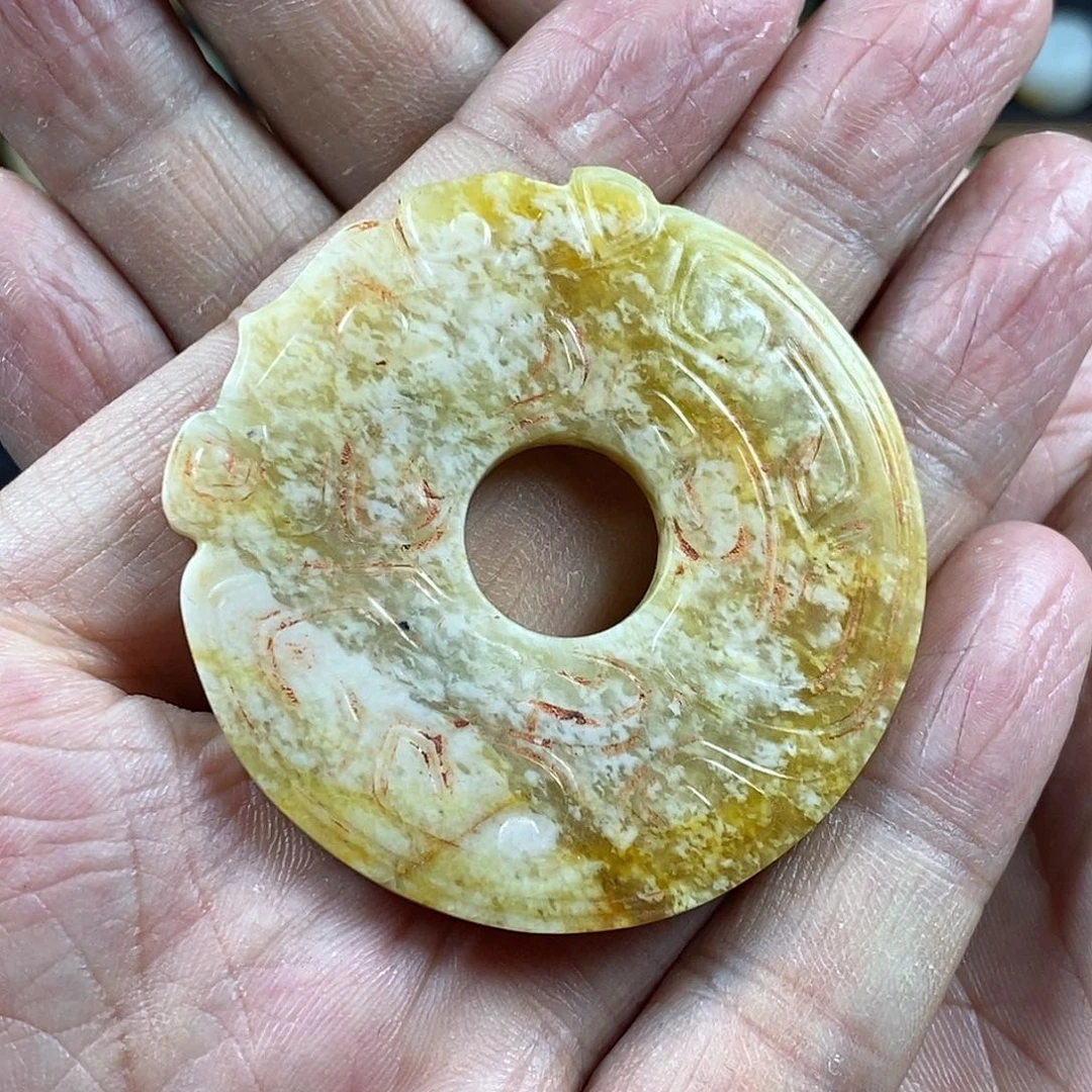 和田玉（糖玉）挂件未镶嵌用****3
