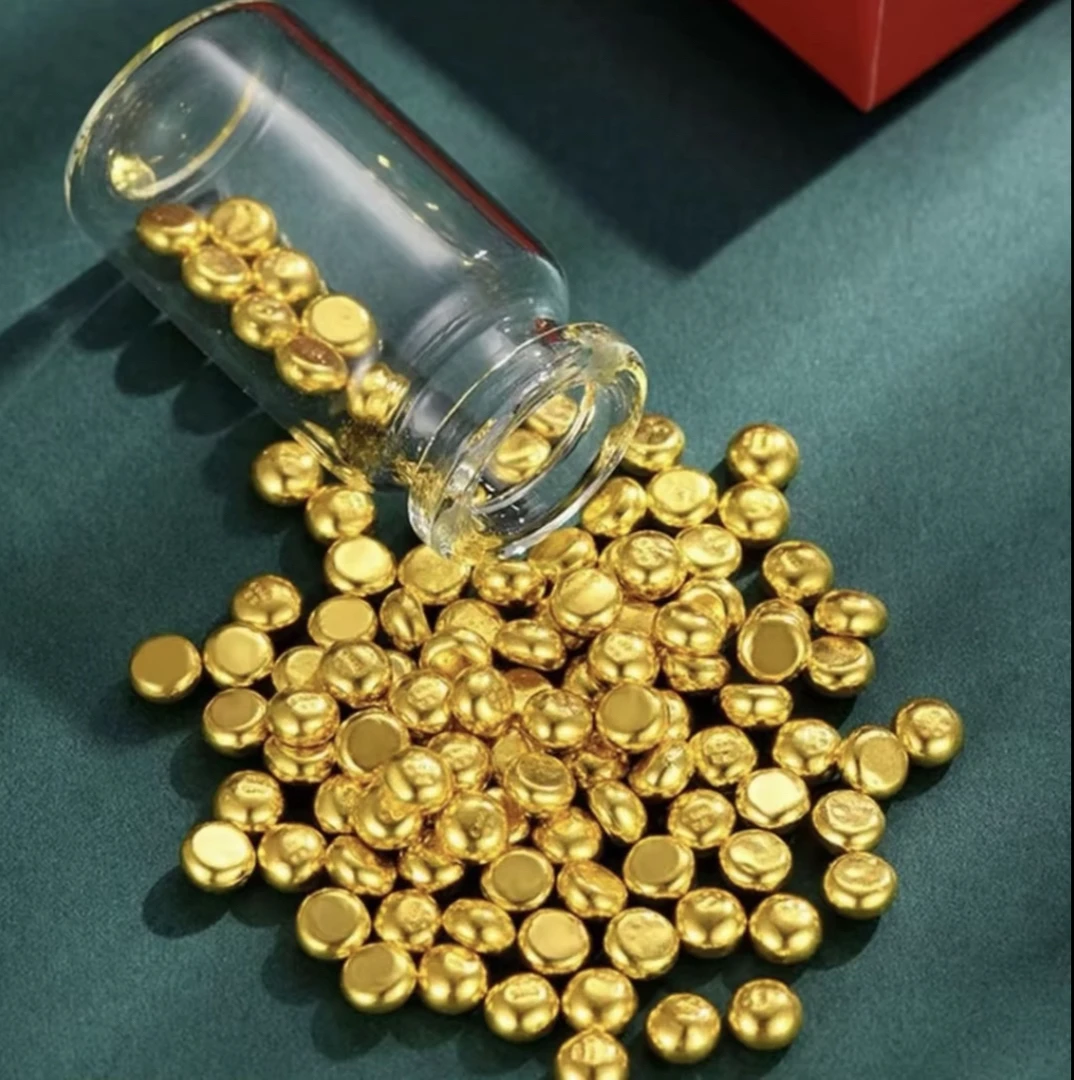 原材料金色豆豆可反复改款首饰原材料