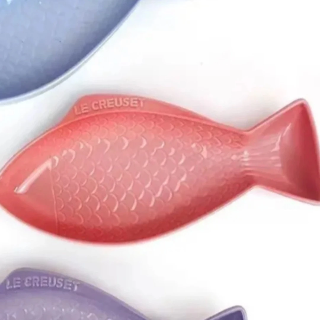 11寸鱼盘釉下彩可爱创意陶瓷吃饭韩式立体打饭盛饭