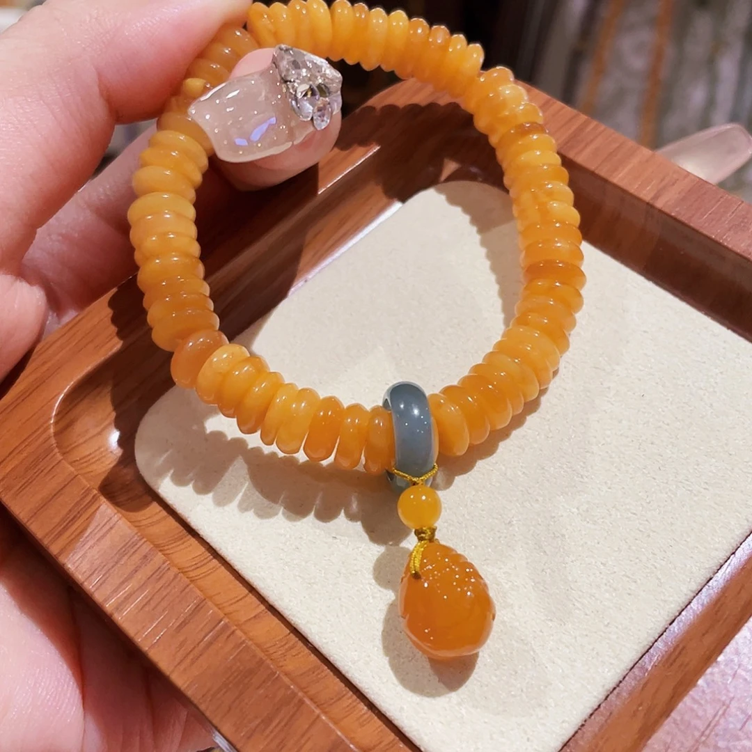 蜜蜡未镶嵌手串手串