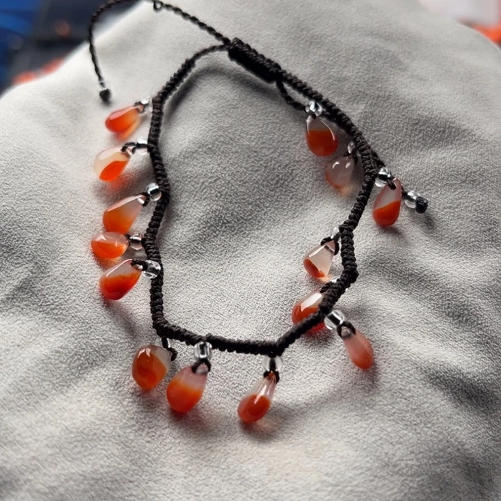 南红玛瑙手串未镶嵌梦*梦