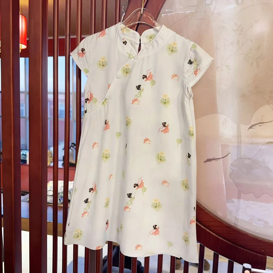 安大秋童装【嫦娥】2025年国风春夏款儿童国风旗袍