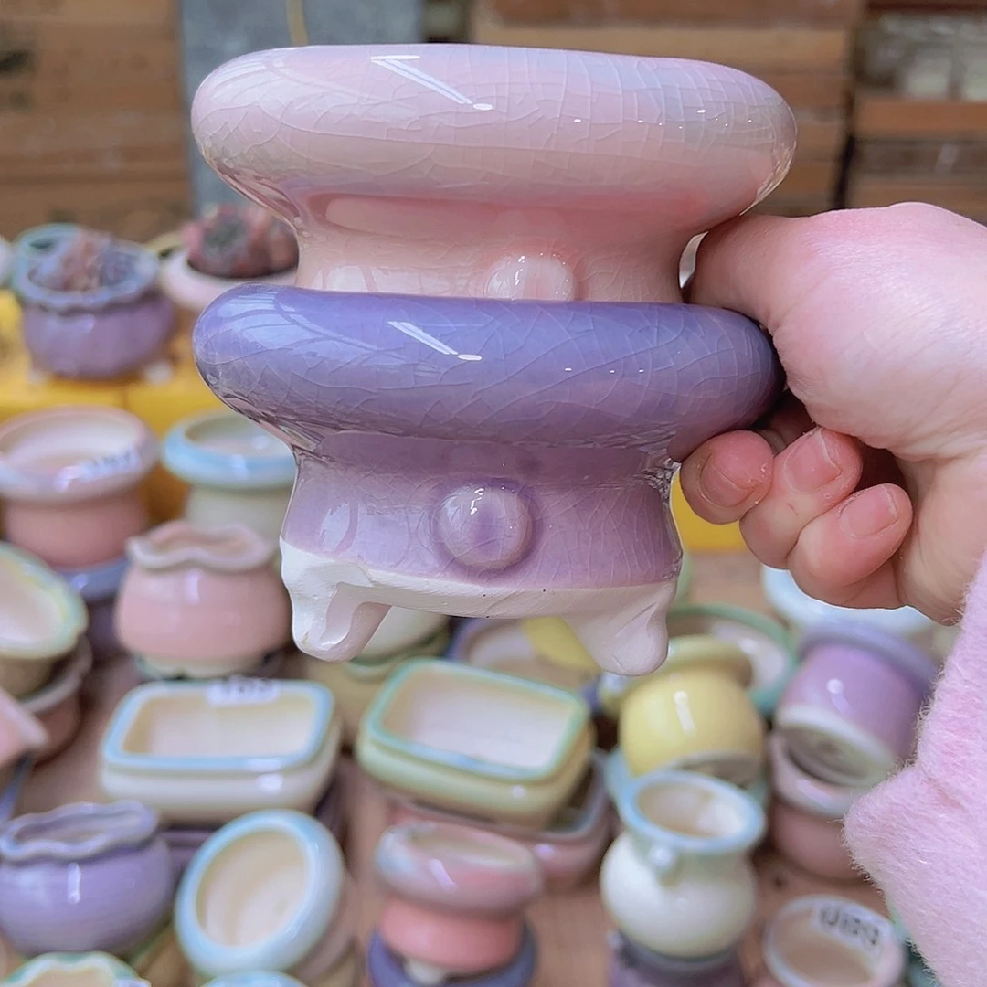 红陶陶瓷花盆当场满12包邮