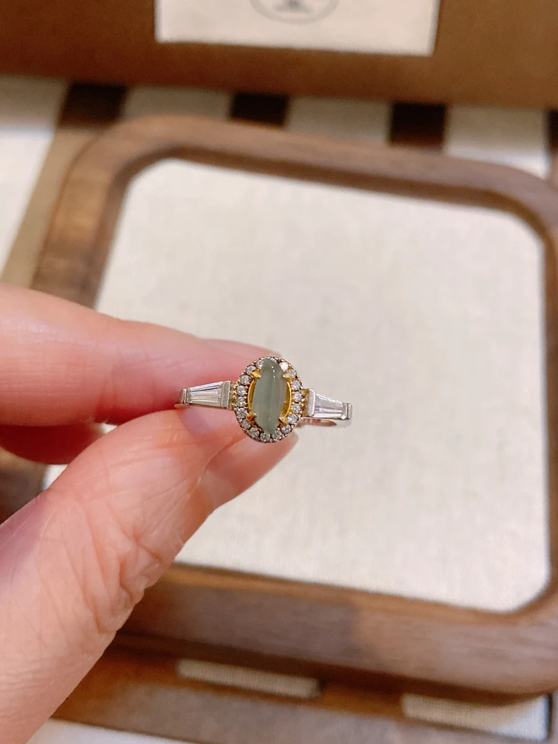 A147 925银马眼翡翠戒指