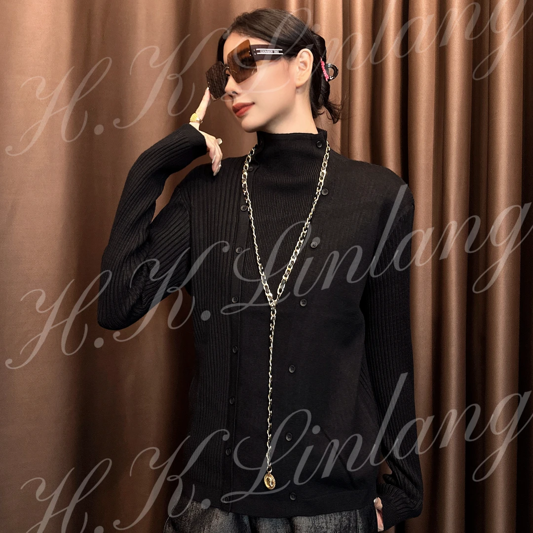 气质网红针织时尚修身半高领显瘦时尚风毛衣卫衣0602 #