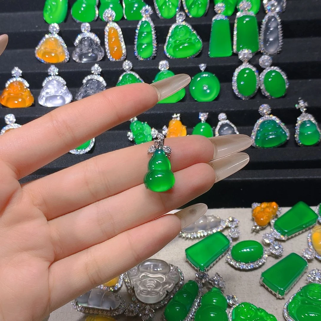 银S925镶嵌颈饰玛瑙/玉髓