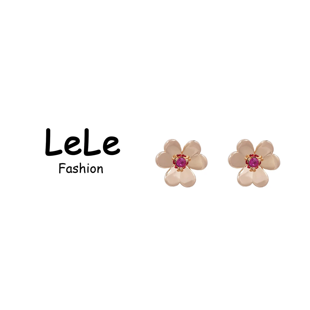 铜合金耳饰 LELE FASHION 【惊喜盒子】耳钉  精致百搭简约时尚2340