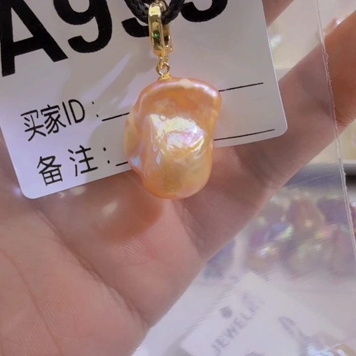 淡水珍珠银S925镶嵌颈饰
