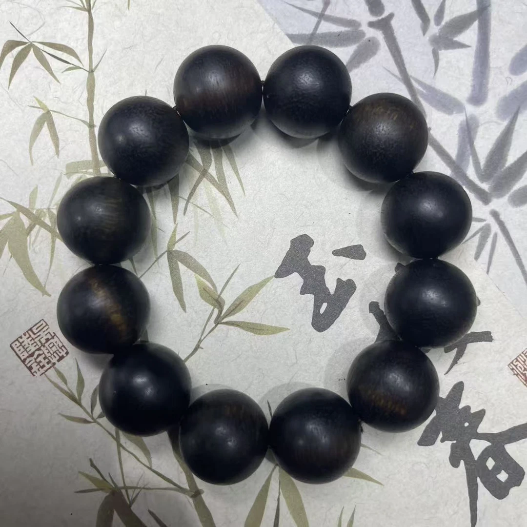 增香沉香木【墨染文玩】 单圈手串 佛珠 多样性发其一 L205