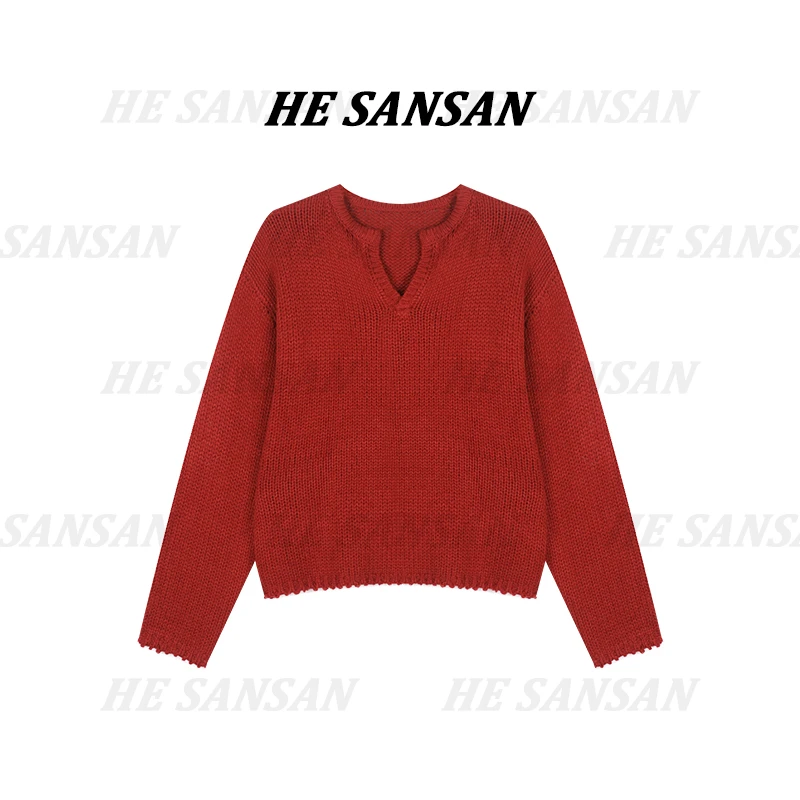 【SANSAN】早春气质新款百搭套头极简轻奢上衣DY-7436