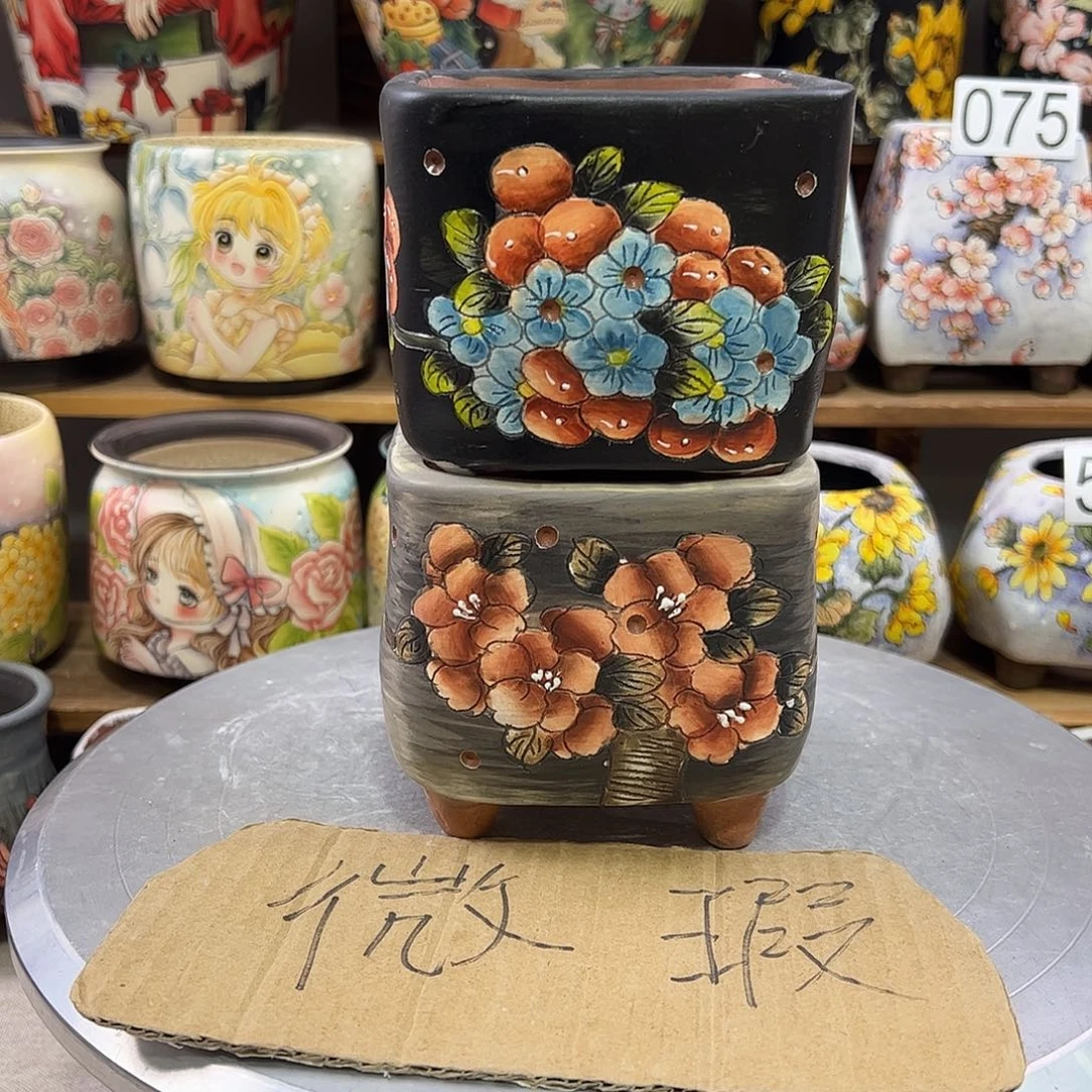 景德镇炫彩手绘口9高10