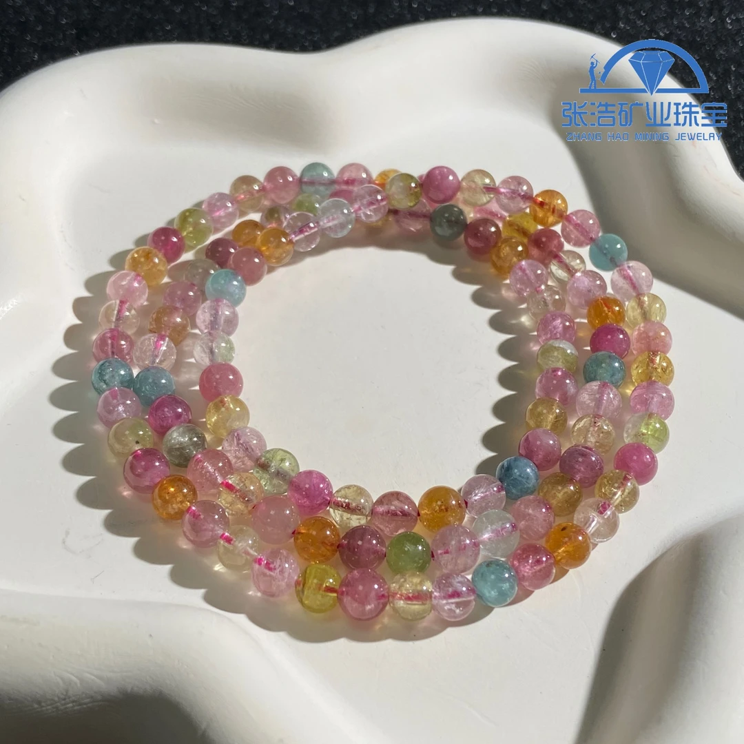 【星浩好物】碧玺多圈手串 QT23K57【多样性发一件】5mm