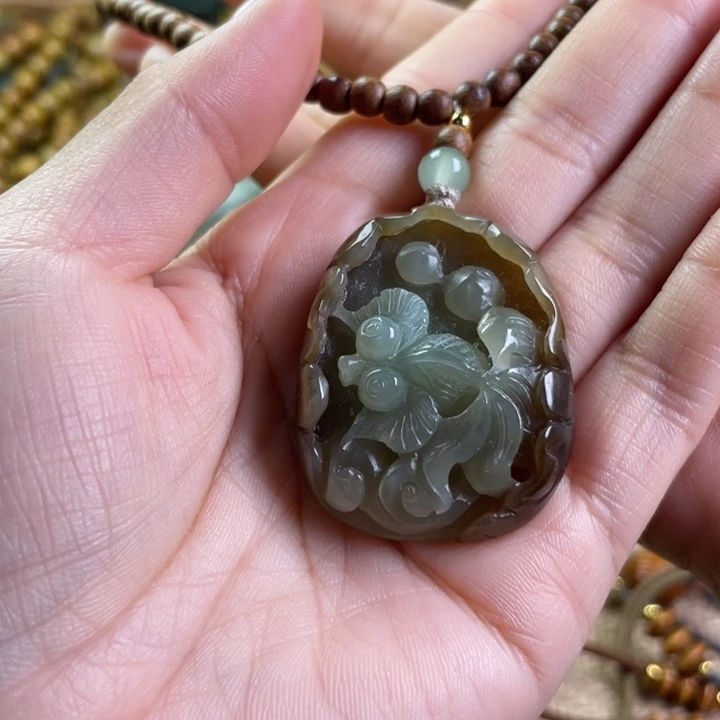 江***江和田玉未镶嵌挂件