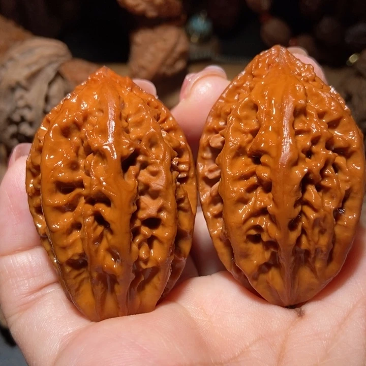 把件文玩核桃东北楸子小雪32