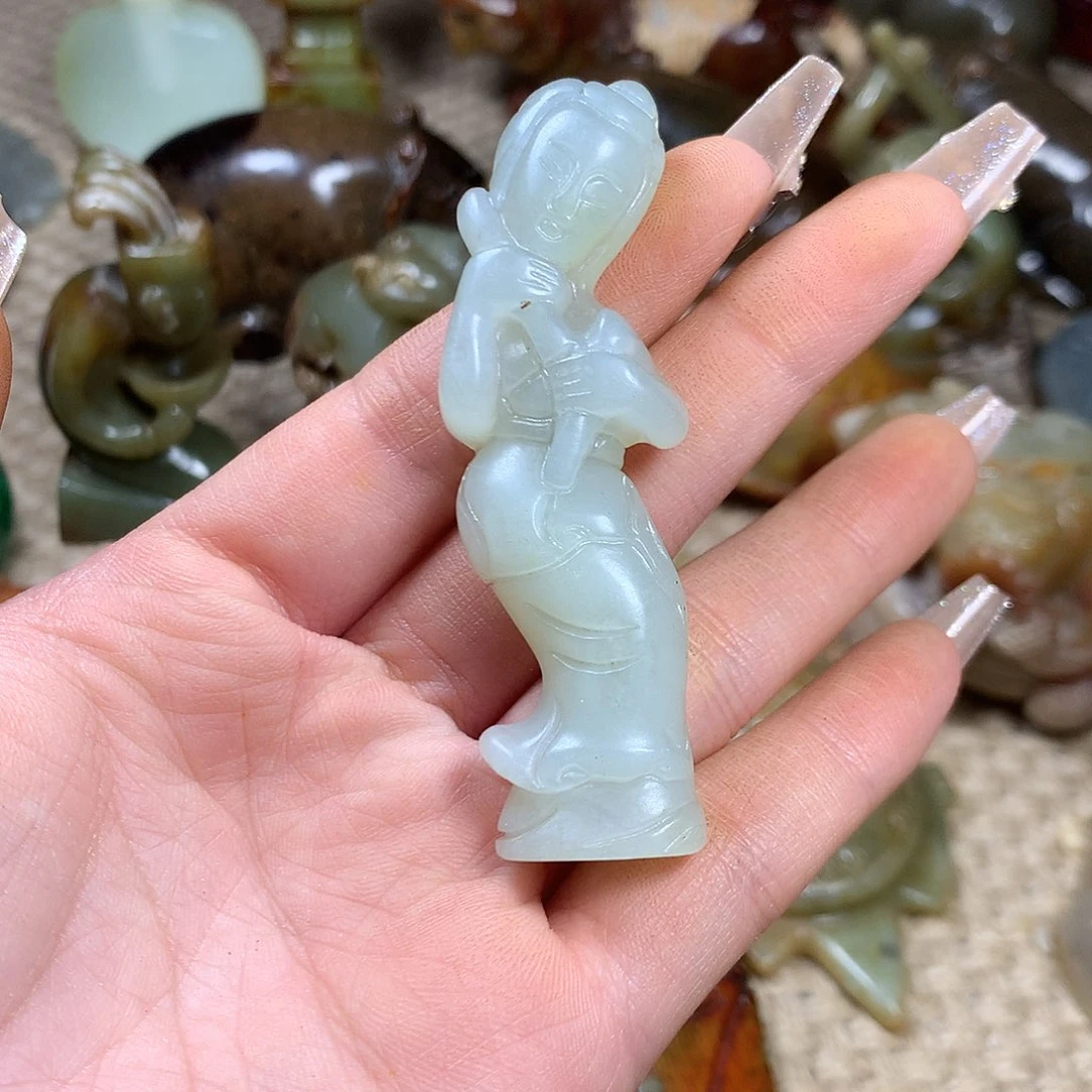 白玉菩提吊坠挂件