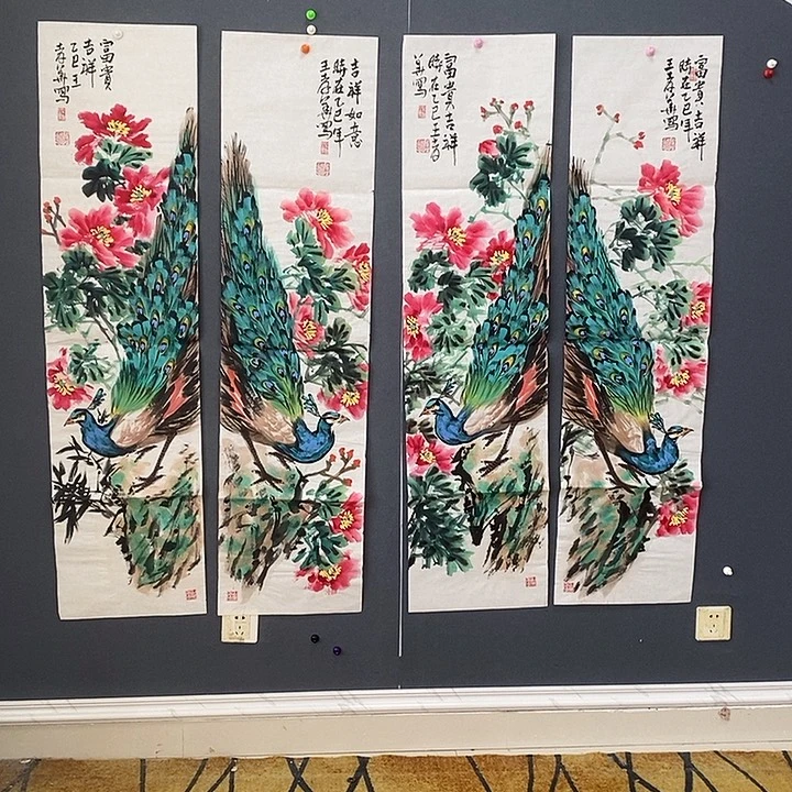 国画王孝华34.138手绘画芯