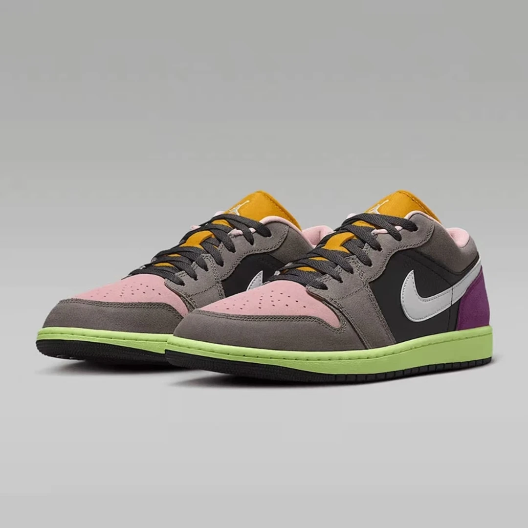 Nike/耐克正品AJ1小丑鞋男子透气休闲板鞋流光风HQ2010-005