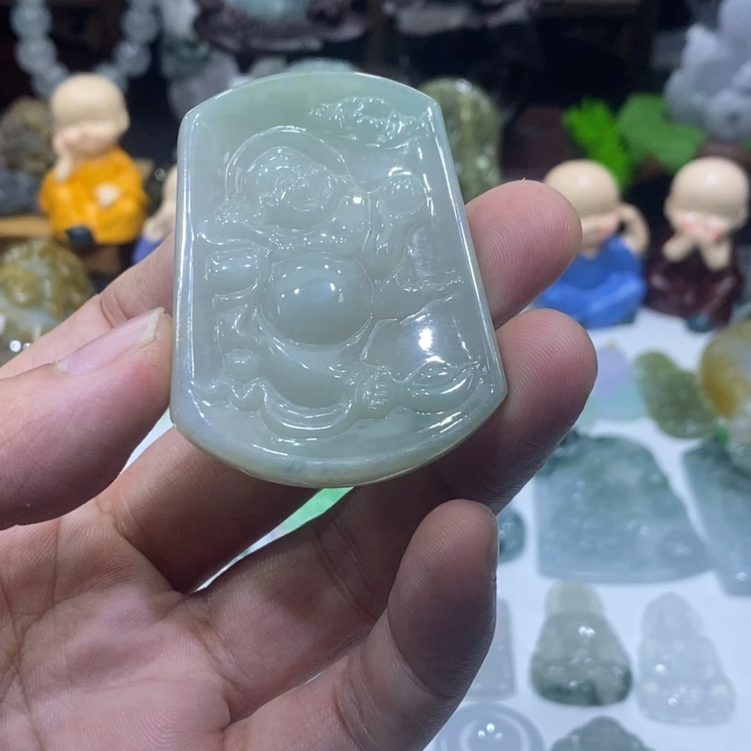 翡翠未镶嵌吊坠(不含链)佛公