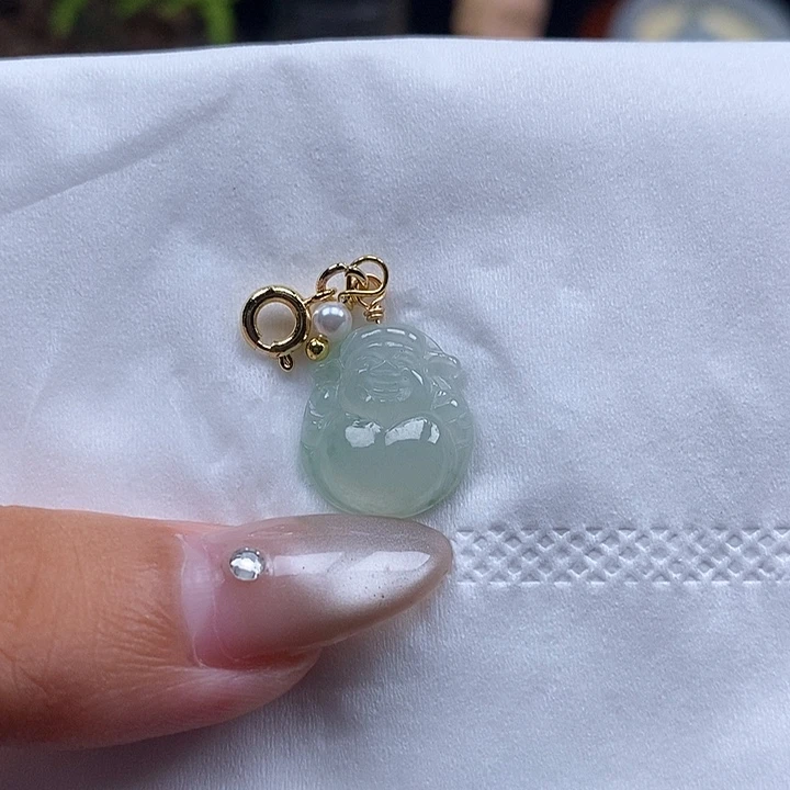 翡翠挂件未镶嵌吊坠