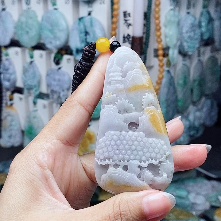 翡翠未镶嵌颈饰翡翠