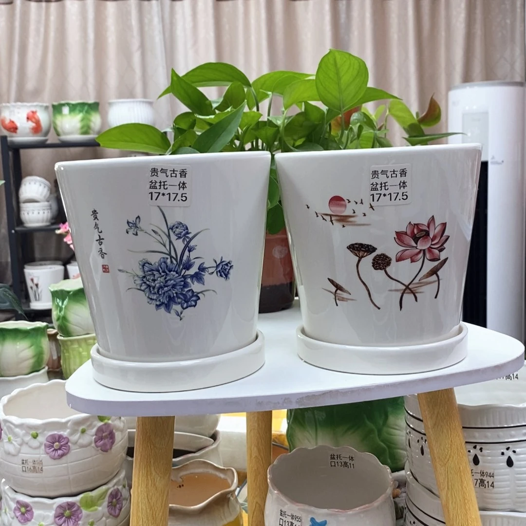 @陶瓷花盆@@贵气古香