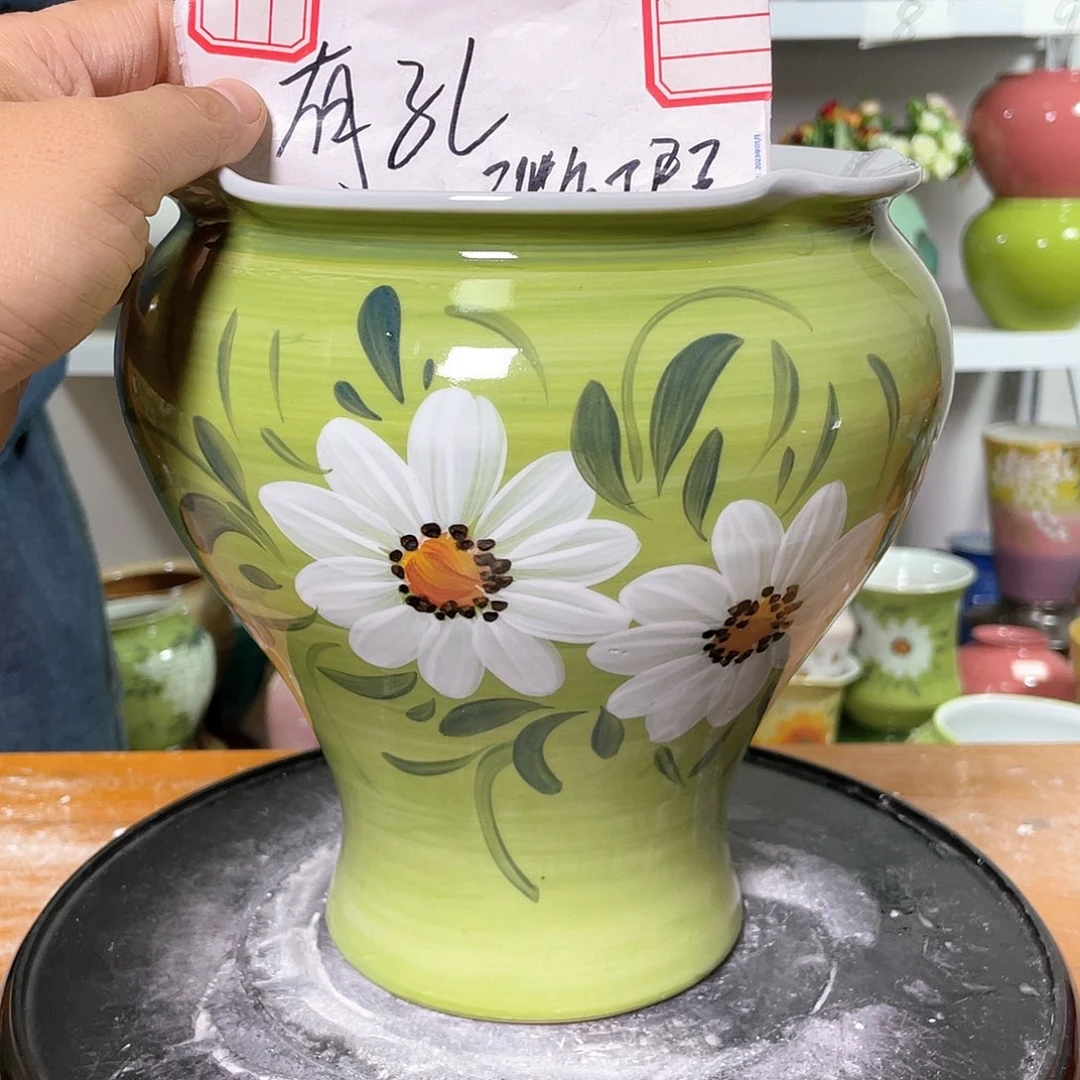 景德镇陶瓷花盆口17高21