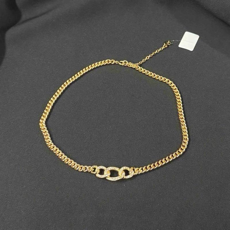 99新 DIOR/迪奥 乱乱子中古汉堡/项链/116561