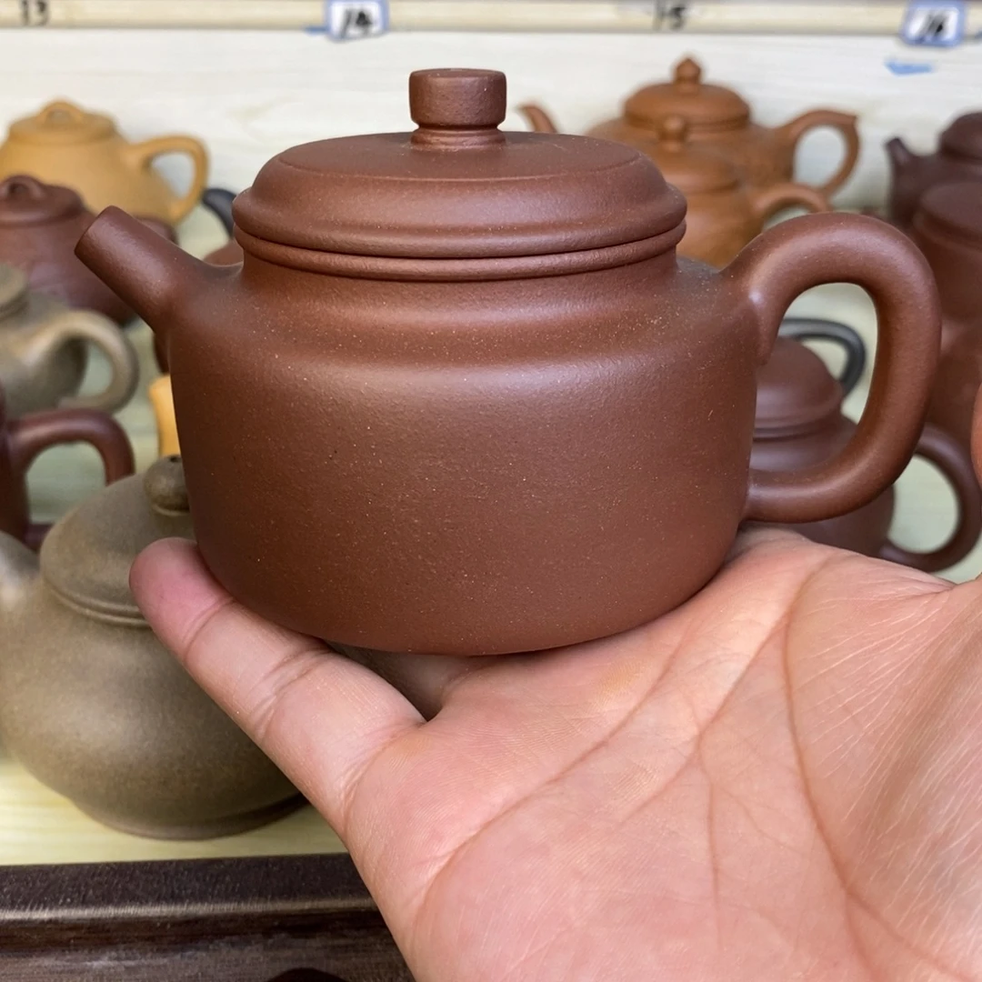 紫砂茶壶德钟原矿深井紫泥200cc左右0添加