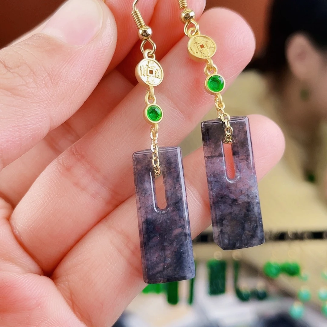 翡翠未镶嵌耳饰饰品