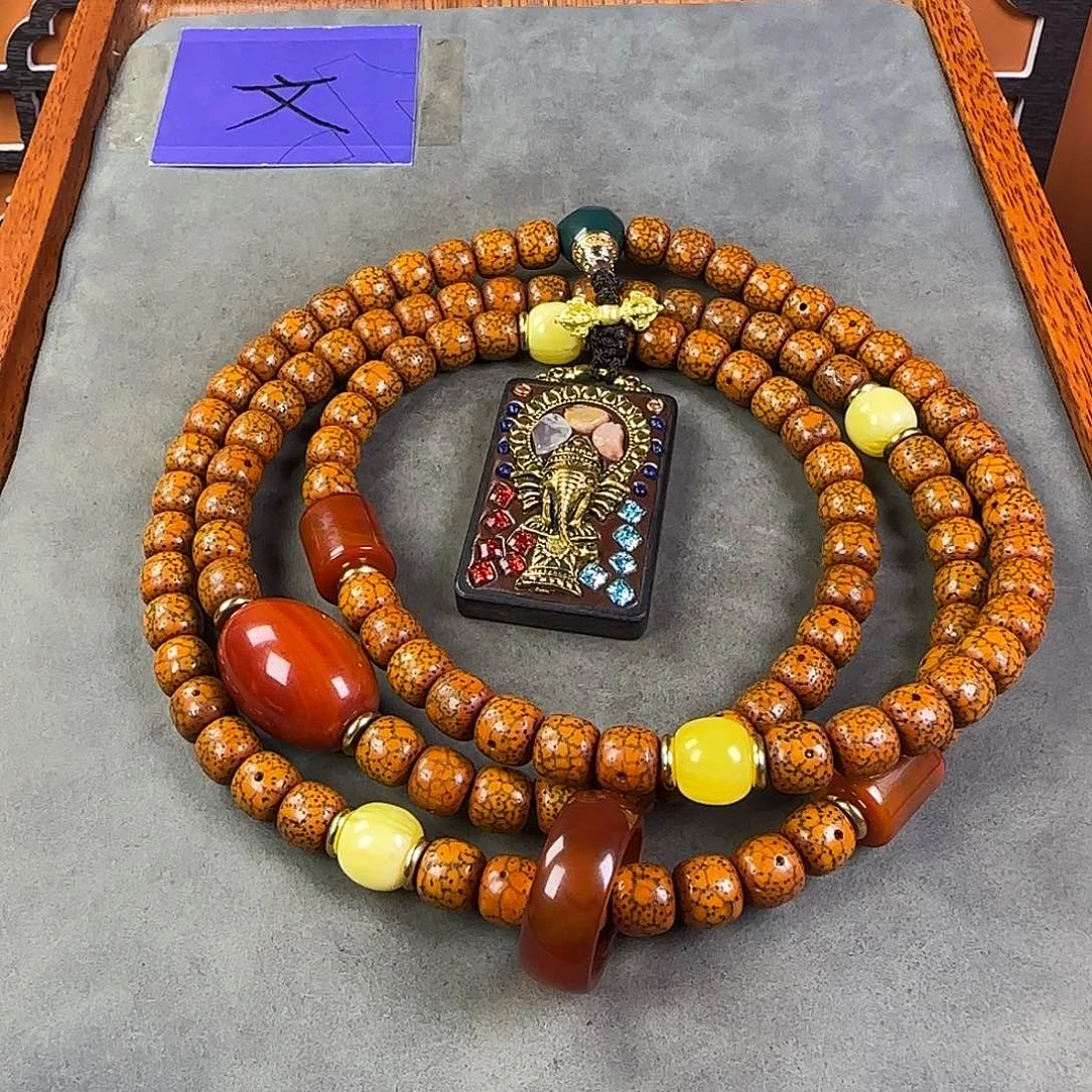 吊坠星月菩提脖挂