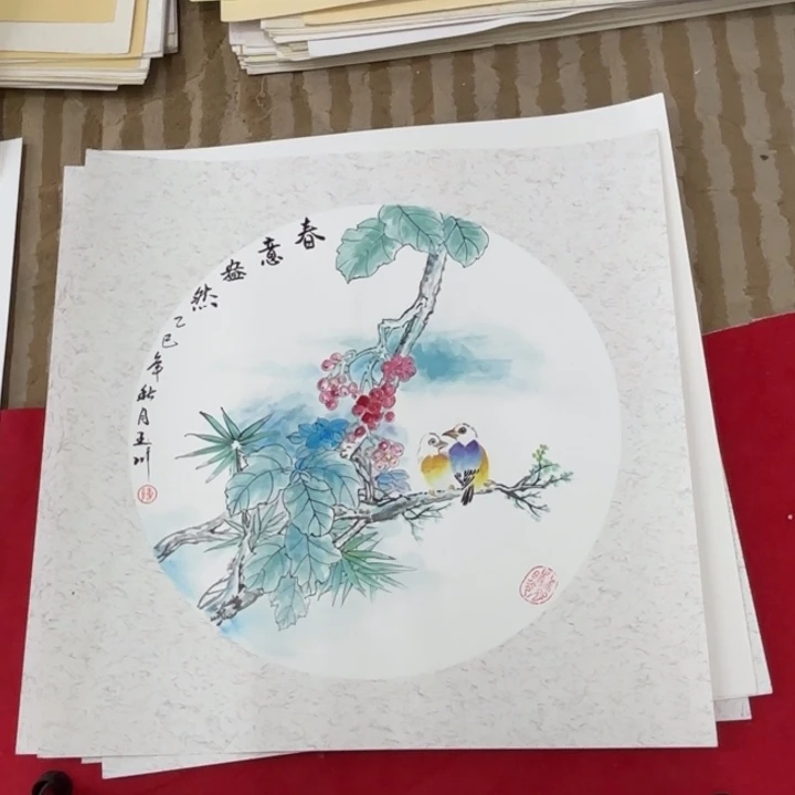 夜***枫国画花鸟等多种形式