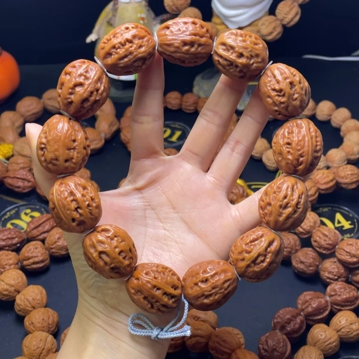 手串文玩核桃荔枝纹