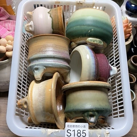 紫砂花盆185微瑕品口径7到8左右
