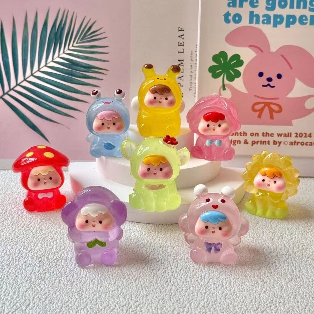 【对对碰直播拆】新款夜光丛林崽崽diy装饰车载家居摆件