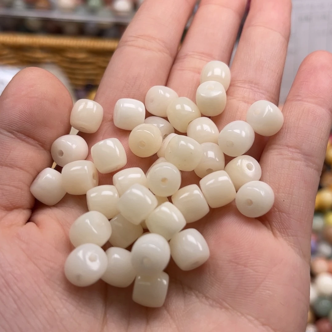 【闪购商品】白玉菩提吊坠q8mm/100+10白直切
