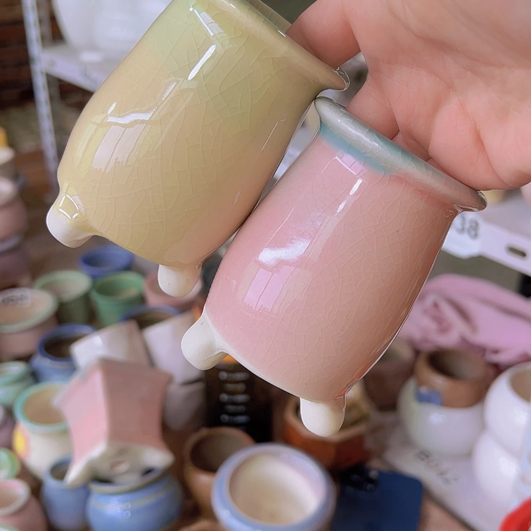 红陶陶瓷花盆当场满12包邮