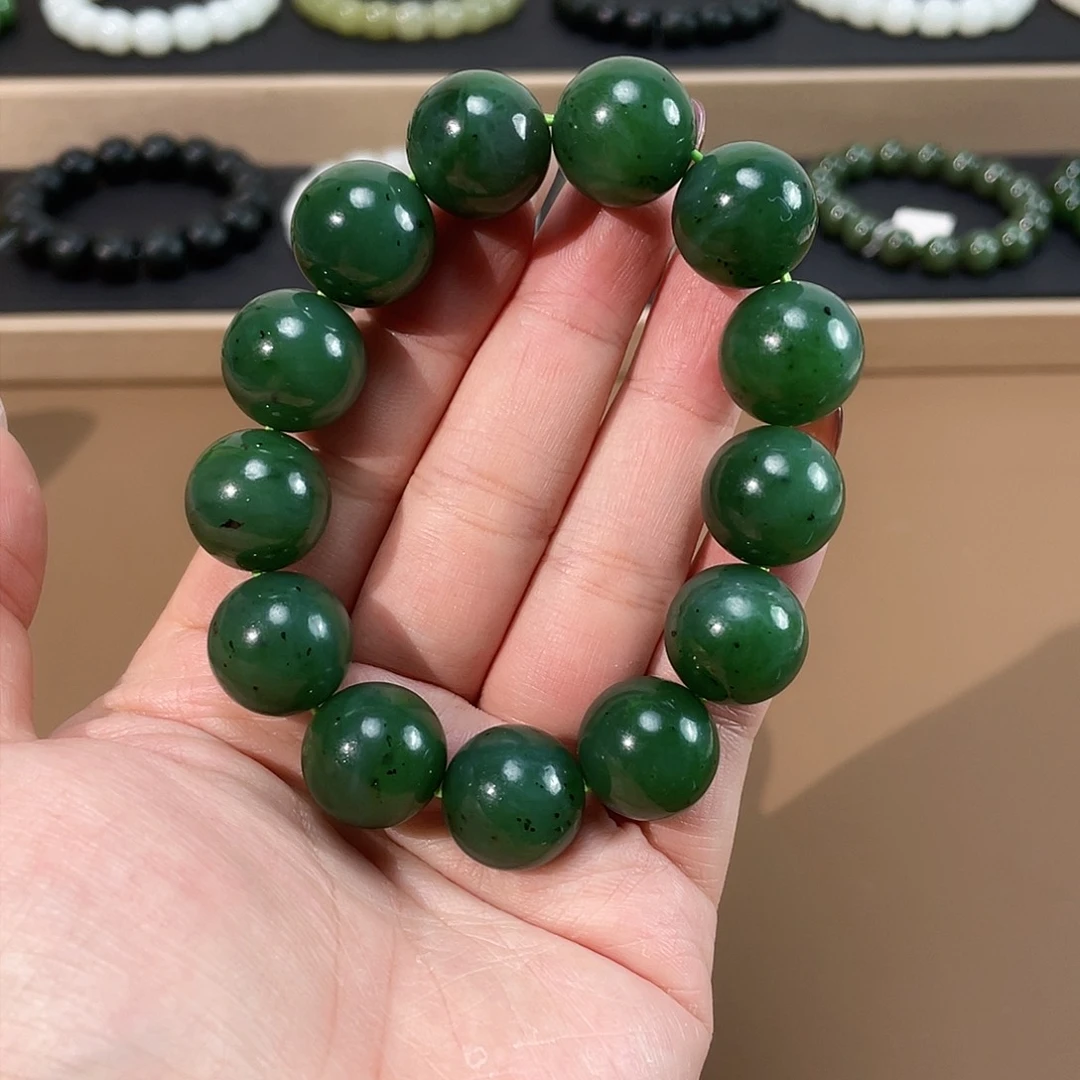 和田玉（碧玉）手链未镶嵌16