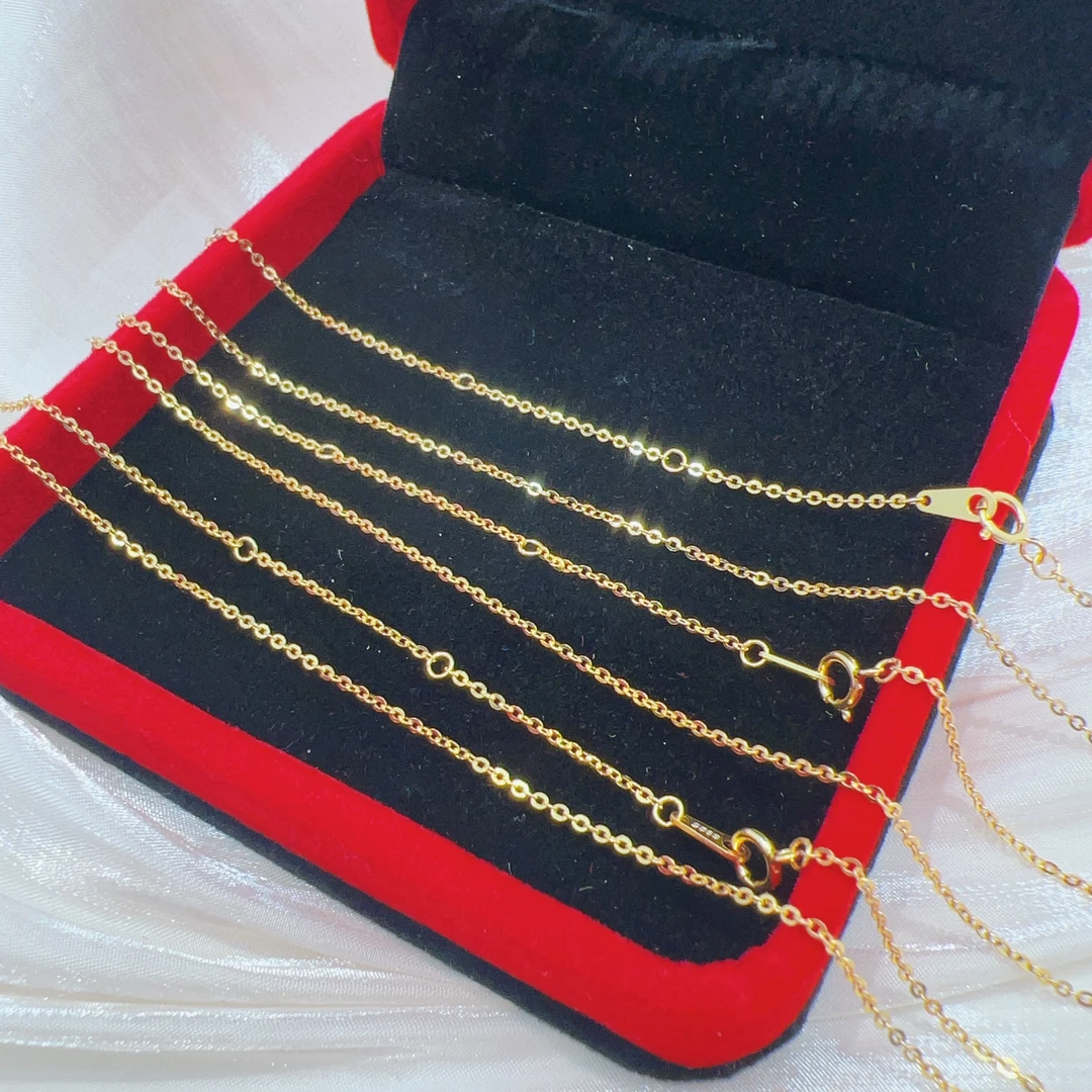 链子925银 S925银精工闪0链单链A096