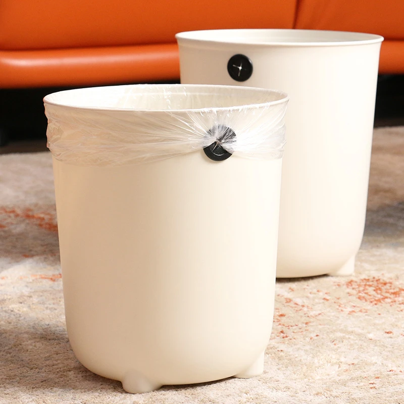 新款客厅无盖垃圾桶家用厨房卫生间卧室收纳桶加厚大容量收纳纸篓