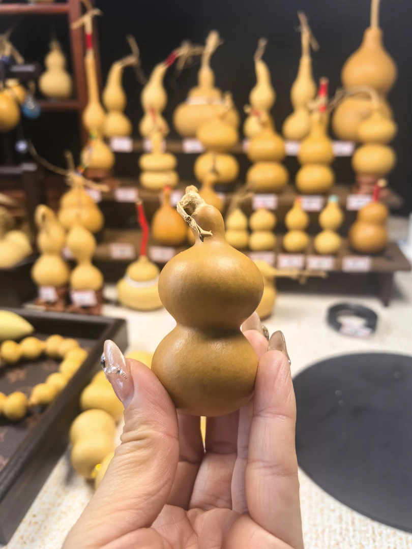 天然带龙头小葫芦文玩手把件可盘玩传统福禄葫芦