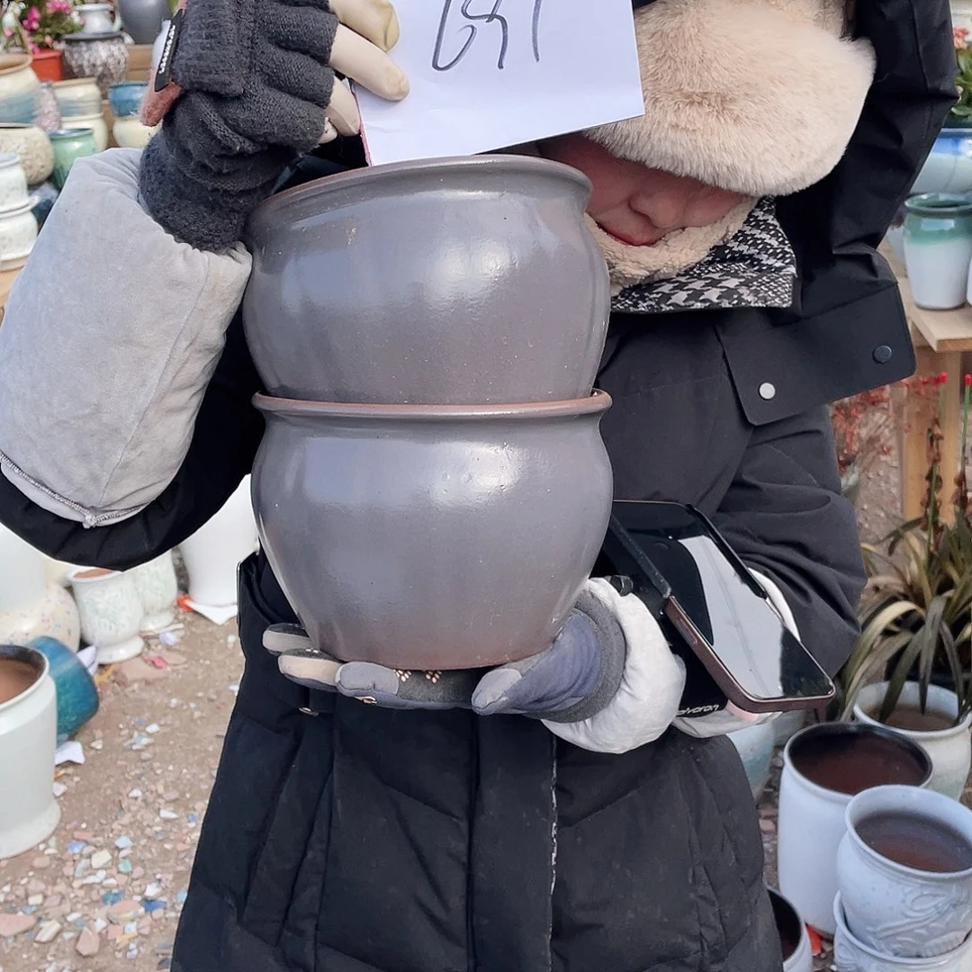 红陶王嫂花盆0207-691