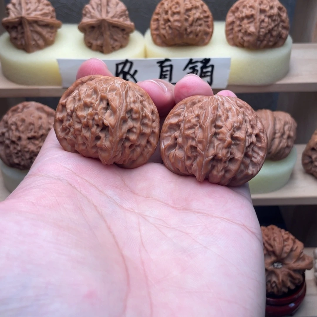 心****文玩核桃吊坠全品正磨43.5交友价