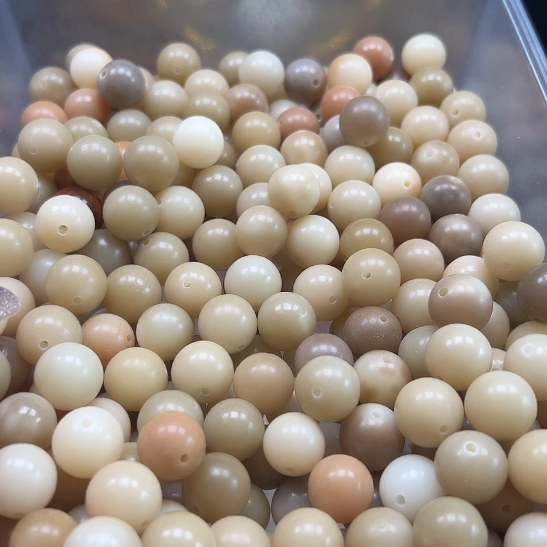 菩提根/象牙果手串卡15左右莫蓝圆60颗