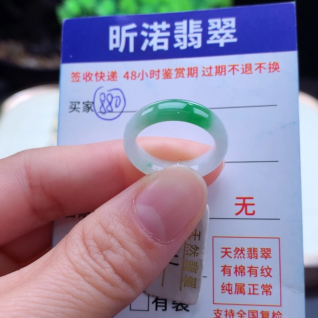 翡翠戒指未镶嵌11圈