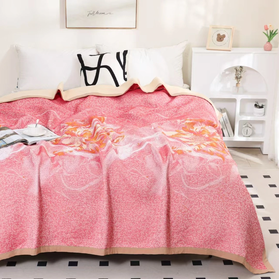 【牛总甄选孤品】卡尔加轻奢高端盖毯2.4*2.5米