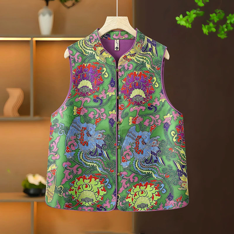 【锦绣江南】新中式国风马甲上衣女高级感妈妈装外穿坎肩复古马夹