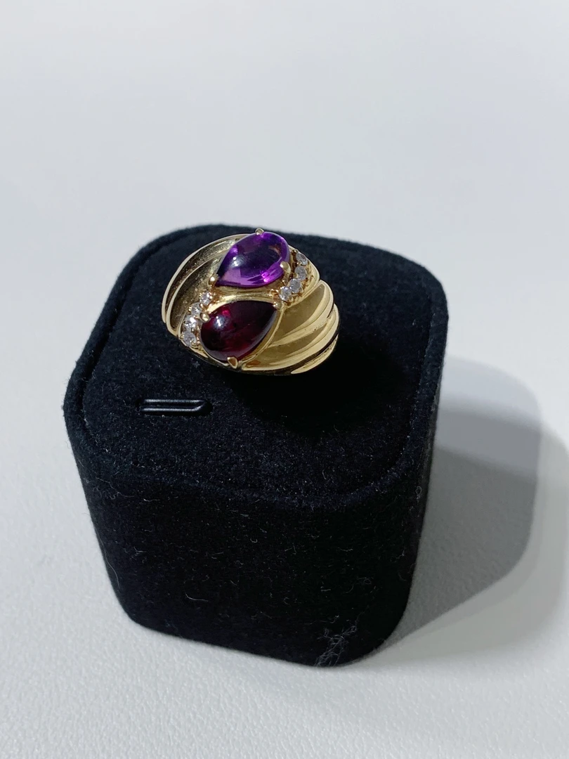 95新  HIHI精选/k金石榴石戒指/7173654