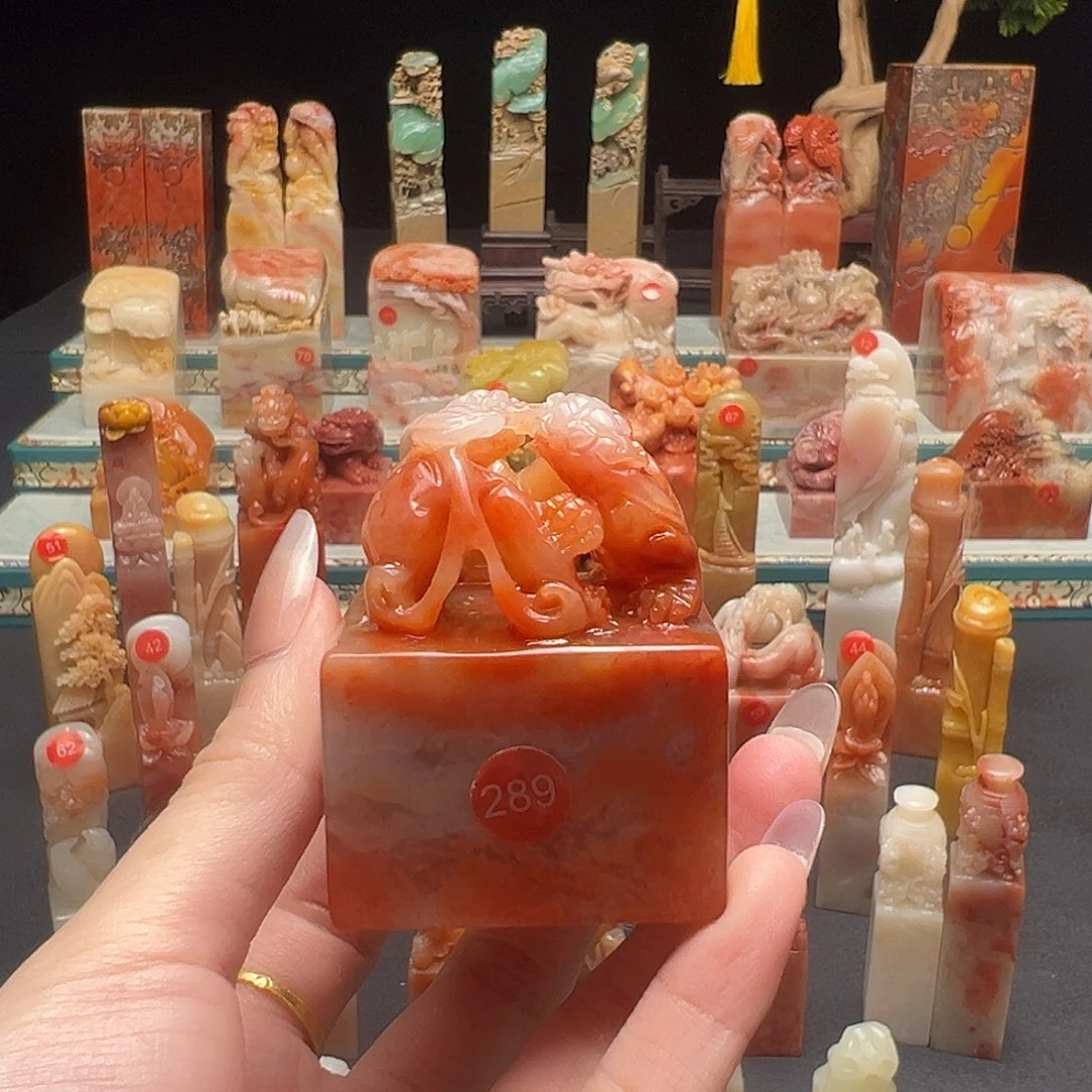 巴林石印石手工制作