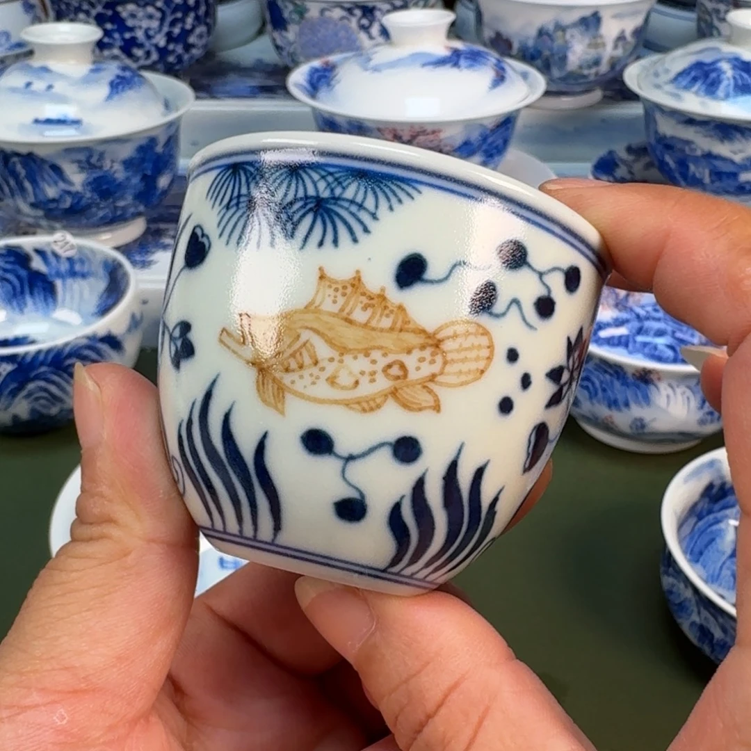 景德镇纯手绘茶具圆圆209