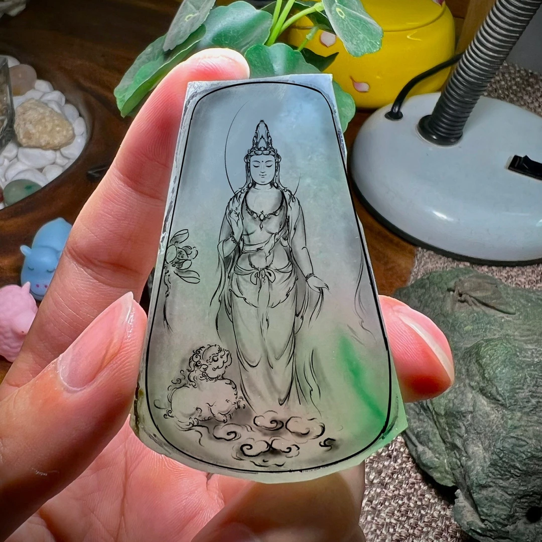 缅甸边角料一物一拍多样性发货发其一特价翡翠处理